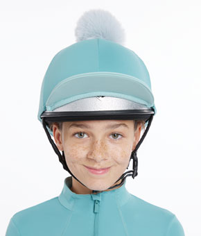 LeMieux Pom Hat Silk Lagoon/Aqua