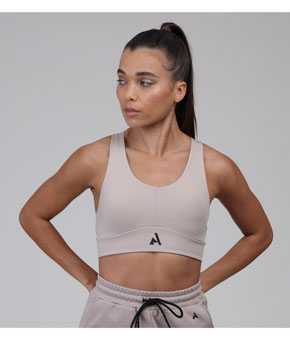 Aubrion React Sculpt Sports Bra - Sand