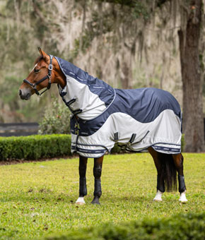LeMieux Arika Shower-Tek Fly Rug Navy