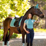 LeMieux Suede Dressage Square Lagoon
