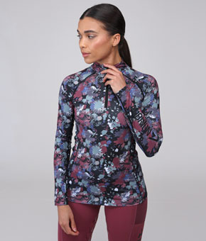 Aubrion React Long Sleeve Base Layer - Abstract