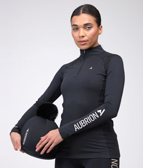 Aubrion React Long Sleeve Base Layer - Shadow