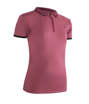 Aubrion Young Rider React Tech Polo - Mauve Aubrion Young Rider React Tech Polo - Mauve