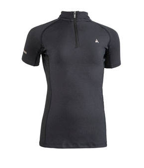 Aubrion Young Rider React Short Sleeve Base Layer - Shadow