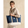 Joules Promenade Navy Canvas Beach Bag