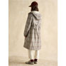 Joules Holkham Tan Check Waterproof Packable Raincoat With Hood