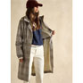 Joules Holkham Tan Check Waterproof Packable Raincoat With Hood