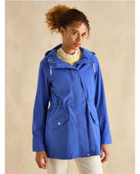 Joules Portwell Waterproof Raincoat With Hood - Blue