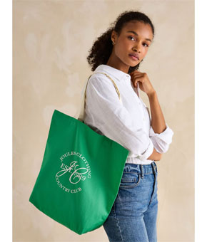 Joules Courtside Tote Bag - Green Joules Courtside Tote Bag - Green