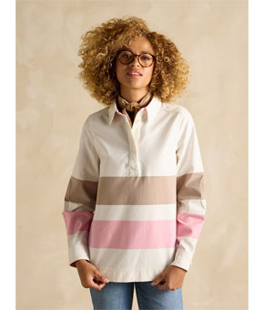 Joules Brinley Tan/Pink Deck Shirt