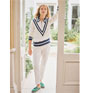 Joules Dawlish Cream Quarter Zip Sweatshirt
