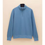Joules Alistair Light Blue Quarter Zip Cotton Sweatshirt