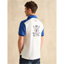 Joules Embellished Blue/White Classic Fit Polo Shirt
