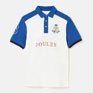 Joules Embellished Blue/White Classic Fit Polo Shirt