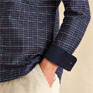 Joules Oxford Navy Check Long Sleeve Classic Fit Shirt