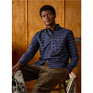 Joules Oxford Navy Check Long Sleeve Classic Fit Shirt