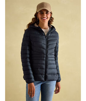 Joules Kenley Showerproof Padded Coat - Navy