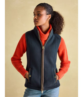 Joules Fairbourne Navy Fleece Gilet