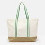 Joules Promenade Cream Canvas Beach Bag