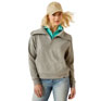 Ariat Fern 1/2 Zip Sweatshirt - Heather Grey