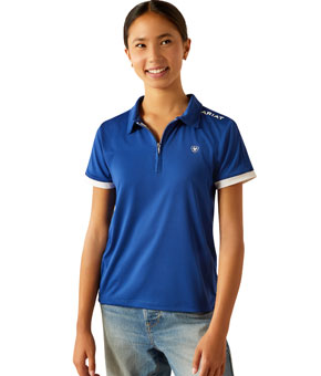 Ariat Bandera 1/4 Zip Polo - Sodalite Blue