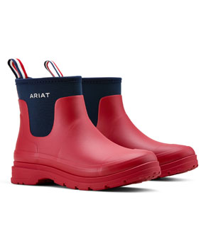 Ariat Kelmarsh Shortie Rubber Boot - Team Red/Navy