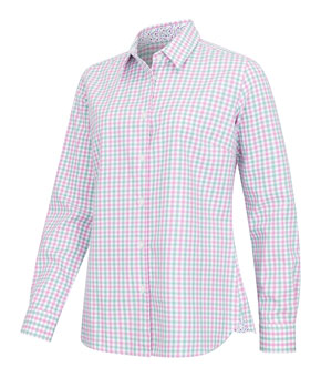 Hoggs Of Fife Becky II Ladies Cotton Shirt - Seafoam/Candy
