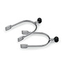 Shires Plastic Roller Ball Spurs, available in ladies and gents.