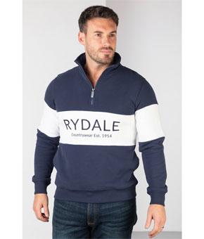 Rydale Byland Sweatshirt - Navy/White/Navy