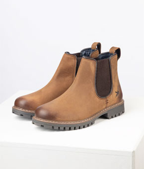 Rydale Sledmere II Leather Chelsea Boots - Burnt Tan