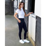 Hy Equestrian Melton Riding Tights - Navy