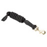 Shires Equestrian Velociti Lusso Leather Lead Rope - Black