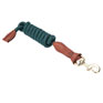 Shires Equestrian Velociti Lusso Leather Lead Rope - Green