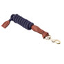 Shires Equestrian Velociti Lusso Leather Lead Rope - Navy