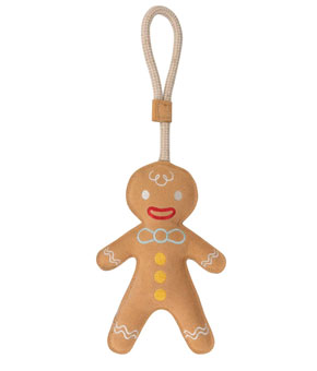 Benji and Flo Christmas Dog Toys - Gingerbread Man