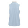 Equetech Airstride Performance Sleeveless Show Shirt - Light Blue / White