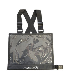 Equetech Eventing Cross Country Number Bib - Black