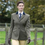 Equetech Bellingham Deluxe Stretch Tweed Riding Jacket - Bellingham Green