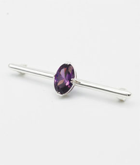 Equetech Deluxe Amethyst Stock Pin