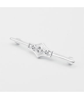 Equetech Deluxe Gatsby Stock Pin - Silver