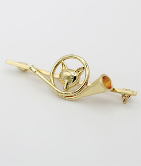Equetech French Horn Fox Stock Pin