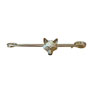 Equetech Traditional Foxhead Stock Pin - Gold