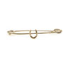 Equetech Traditional Horseshoe Stock Pin - Gold