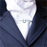 Equetech Traditional Horseshoe Stock Pin - Silver