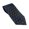 Equetech Horseshoes Show Tie - Navy/Gold