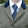 Equetech Horseshoes Show Tie - Navy/Gold