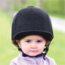 Equetech Premium Velvet Show Hat Silk - Black