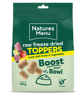 Natures Menu Raw Freeze Dried Toppers Lamb Natures Menu Raw Freeze Dried Toppers Lamb