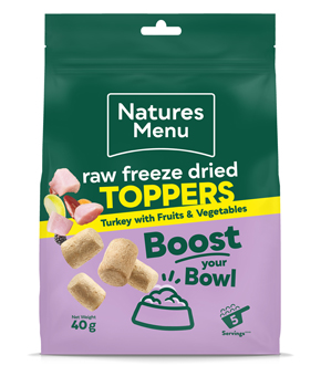 Natures Menu Raw Freeze Dried Toppers Turkey Natures Menu Raw Freeze Dried Toppers Turkey