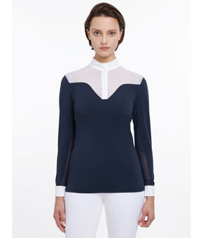 LeMieux Emily Long Sleeve Show Shirt Navy